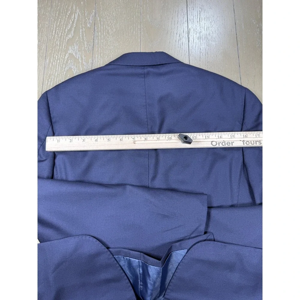 Dormeuil Wool Sport Coat Jacket Trunk Club Mens 38R Navy Blue Custom‎ Blazer